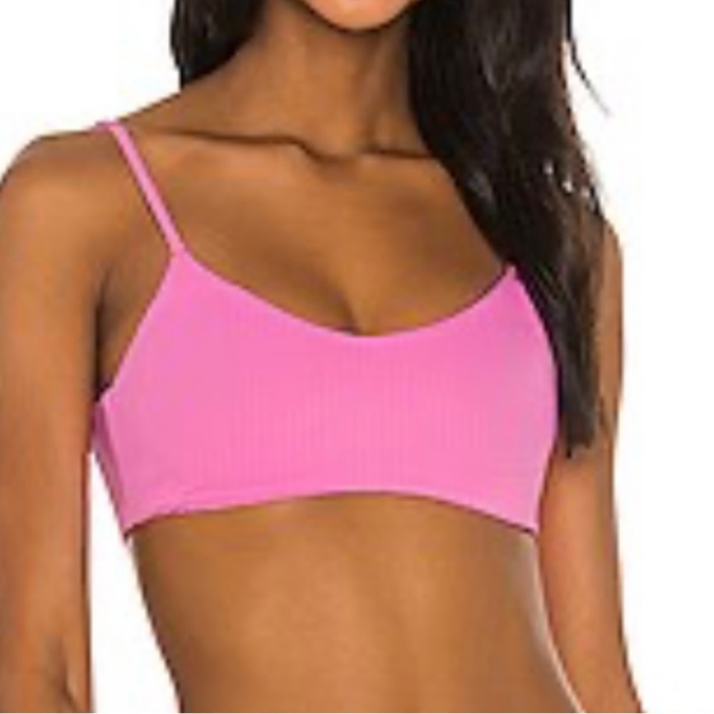 NWT Maaji Lanai bikini top in taffy pink, reversible. L